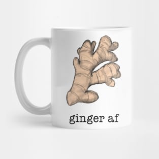 Ginger AF Illustration of gingerroot Mug